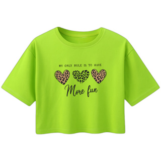 Cropped Feminino Estampado 3 corações Oversized Academia em Oferta na Shopee