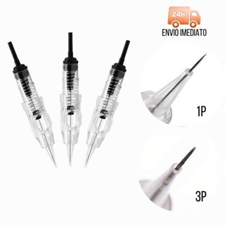 Agulhas Dermógrafo Easy Click De 0.30mm - [1 Ponta] / [3 Pontas] - Encaixe Universal em Oferta na Shopee