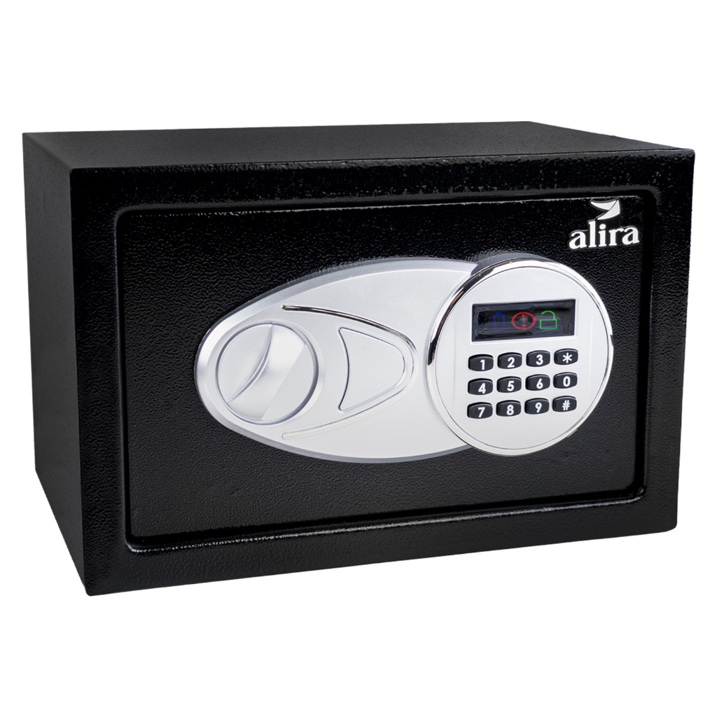 Cofre Digital Eletrônico Aço Senha E Chave 30x20x20 Alira Home MR-BX-006
