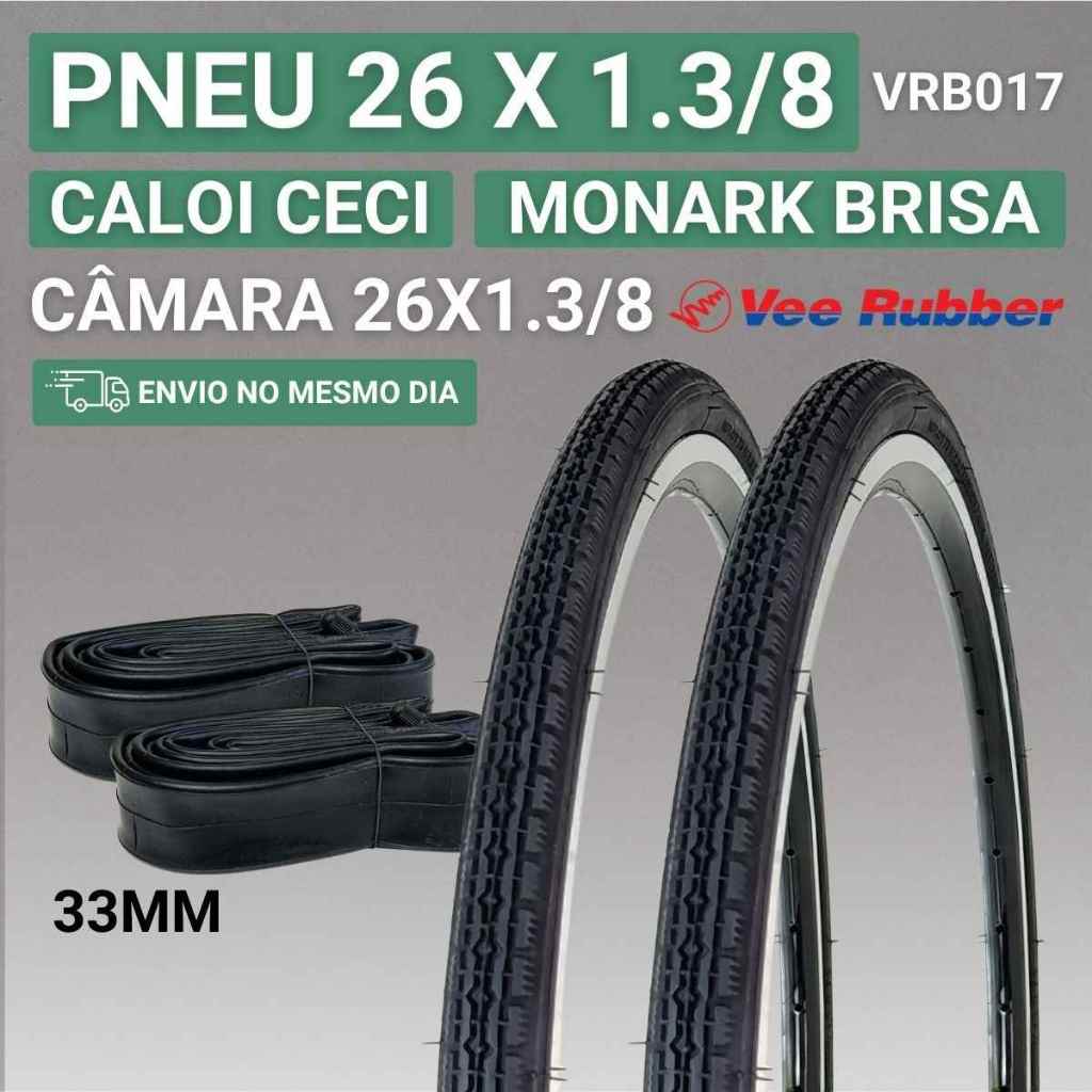 Pneu Aro 26 x 1 3/8 Pneu Aro 26 Bicicleta Pneu Caloi Ceci Pneu Monark Brisa Pneu Fino Aro 26 1.3/8