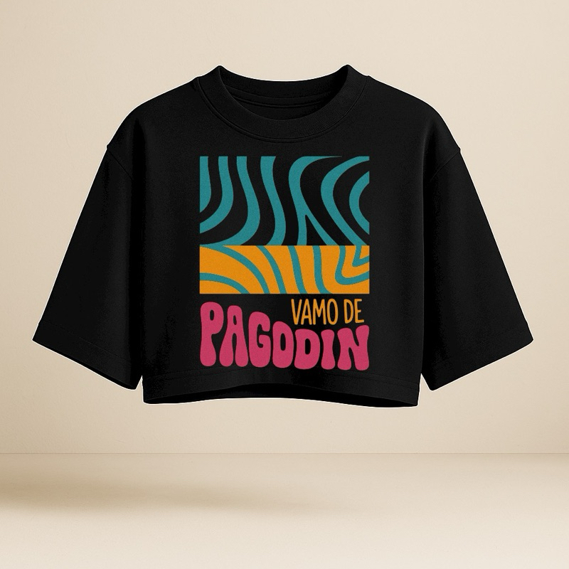 Cropped Oversized Preto: Onde Comprar | BuscaProdutos