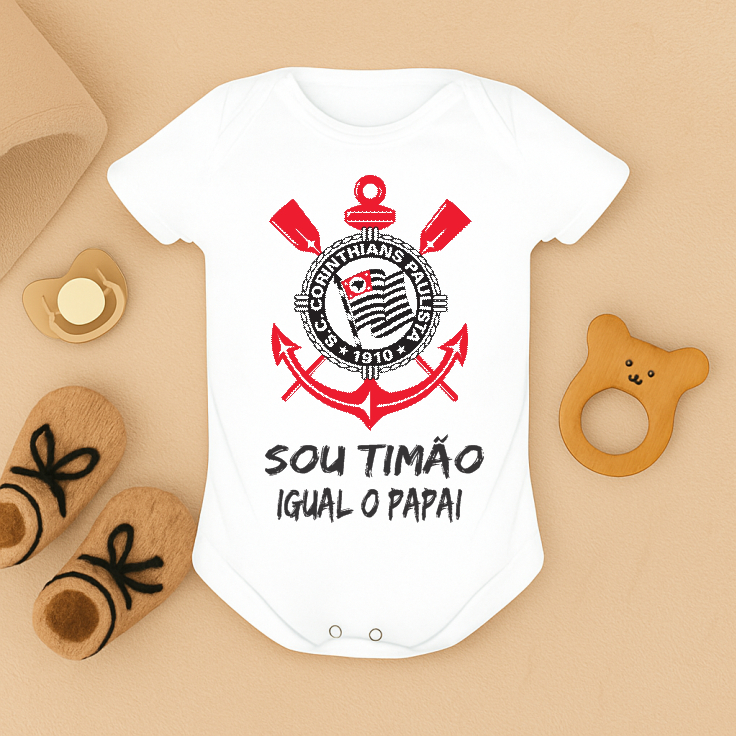 Body Bebê Corinthians Papai: Onde Comprar | BuscaProdutos