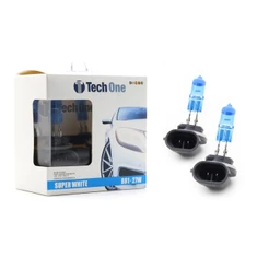 Par Lampada Super Branca H1/H3/H4/H7/H8/H9/H11/H16/HB3/HB4/881H27w - Efeito Xenon 8500k Techo One