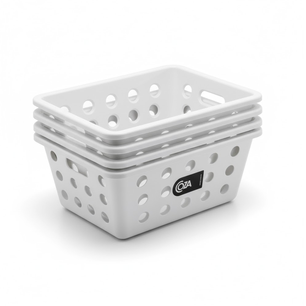 Kit 4 Cestas Organizadoras Pequena One Coza Brinox em Oferta na Shopee