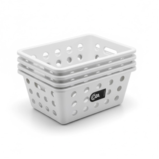 Kit 4 Cestas Organizadoras Pequena One Coza Brinox em Oferta na Shopee