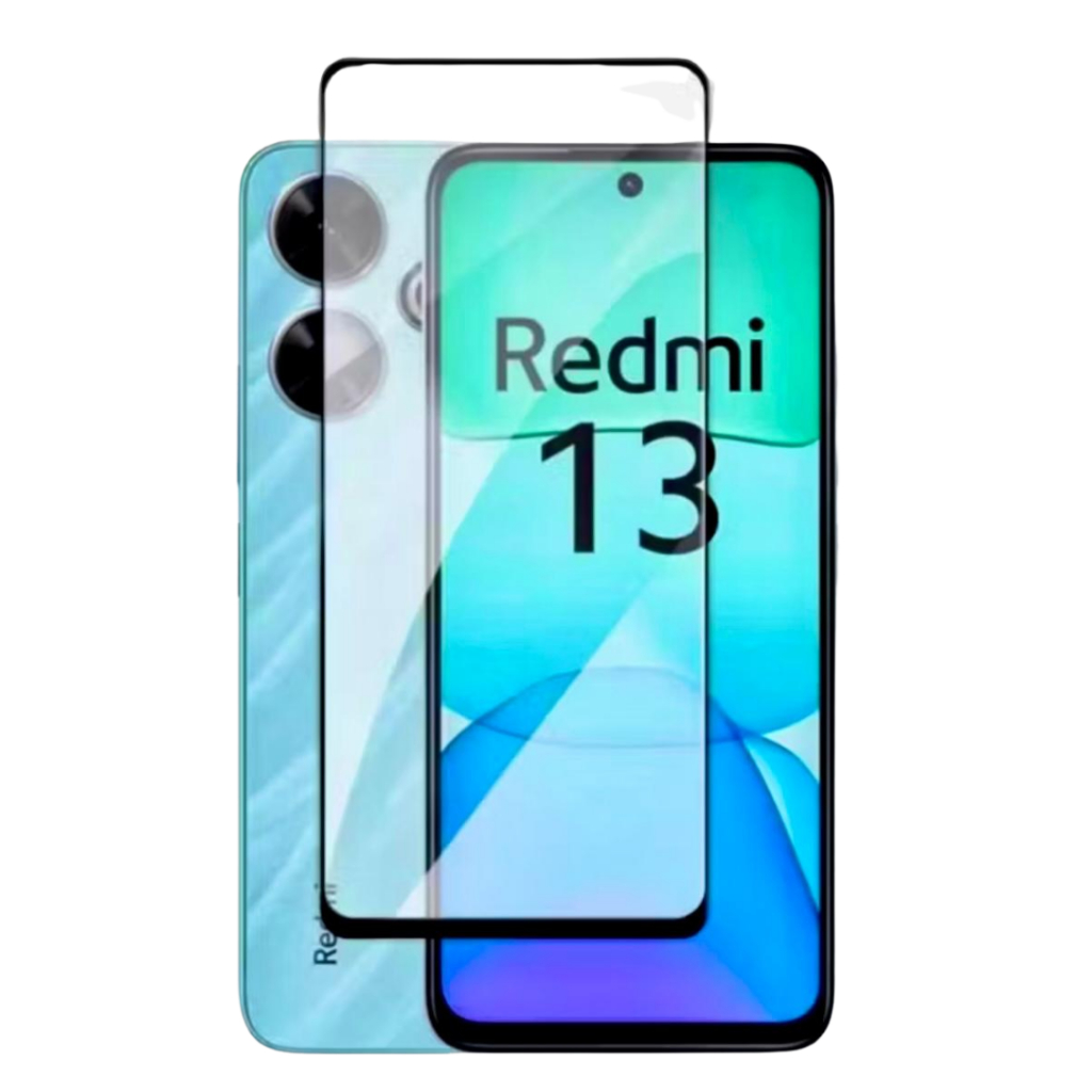 Película de Vidro 3D para Xiaomi Redmi 13 4g Capa Anti Impacto Redmi 13 4g Trans