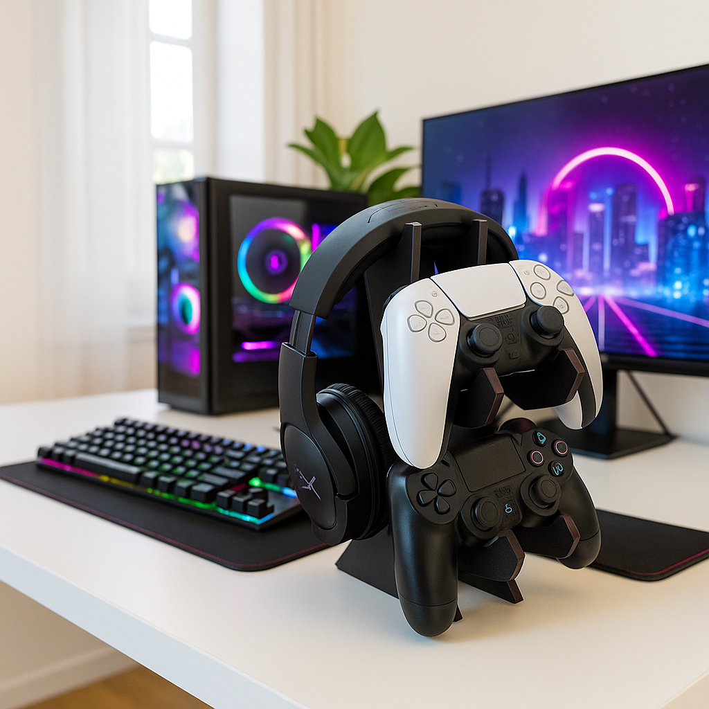 Suporte de Controle E headset design moderno para Vídeogame PS4 PS5 Xbox Envio Rápido em Oferta na Shopee