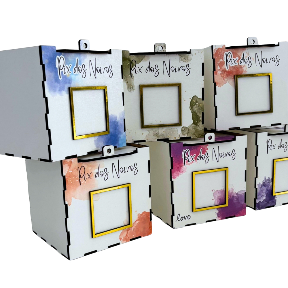 Caixa Corte da Gravata Operação Lua de Mel para Casamento Aquarela Pix em Oferta na Shopee