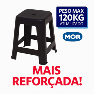 Kit 4 Banquetas Banco De Plástico Mor Até 120kg Polipropileno Resistente P/ Bar Casa Cozinha Jardim em Oferta na Shopee
