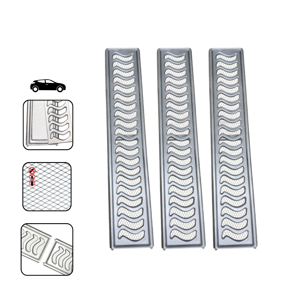 Ralo Elite 10x150cm Em Alumínio Reforçada Com Tela Anti Insetos e Aro De Fixação(3 Peças de 10x50cm) em Oferta na Shopee