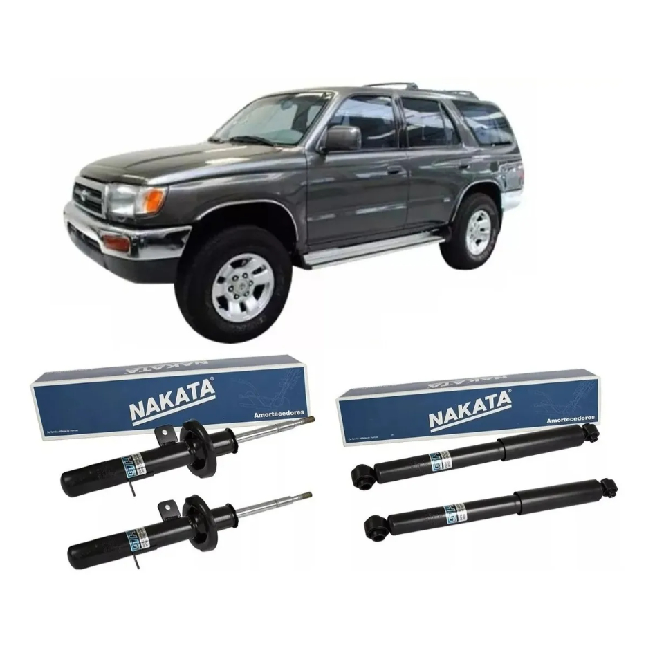 Kit 4 Amortecedor Dianteiro Traseiro Hilux Sw4 1997 1998 1999 2000 2001 2002 2003 2004 Original Nakata