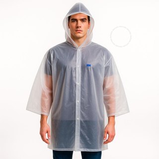 Capa de Chuva Descartável Impermeável Unissex Resistente em Oferta na Shopee