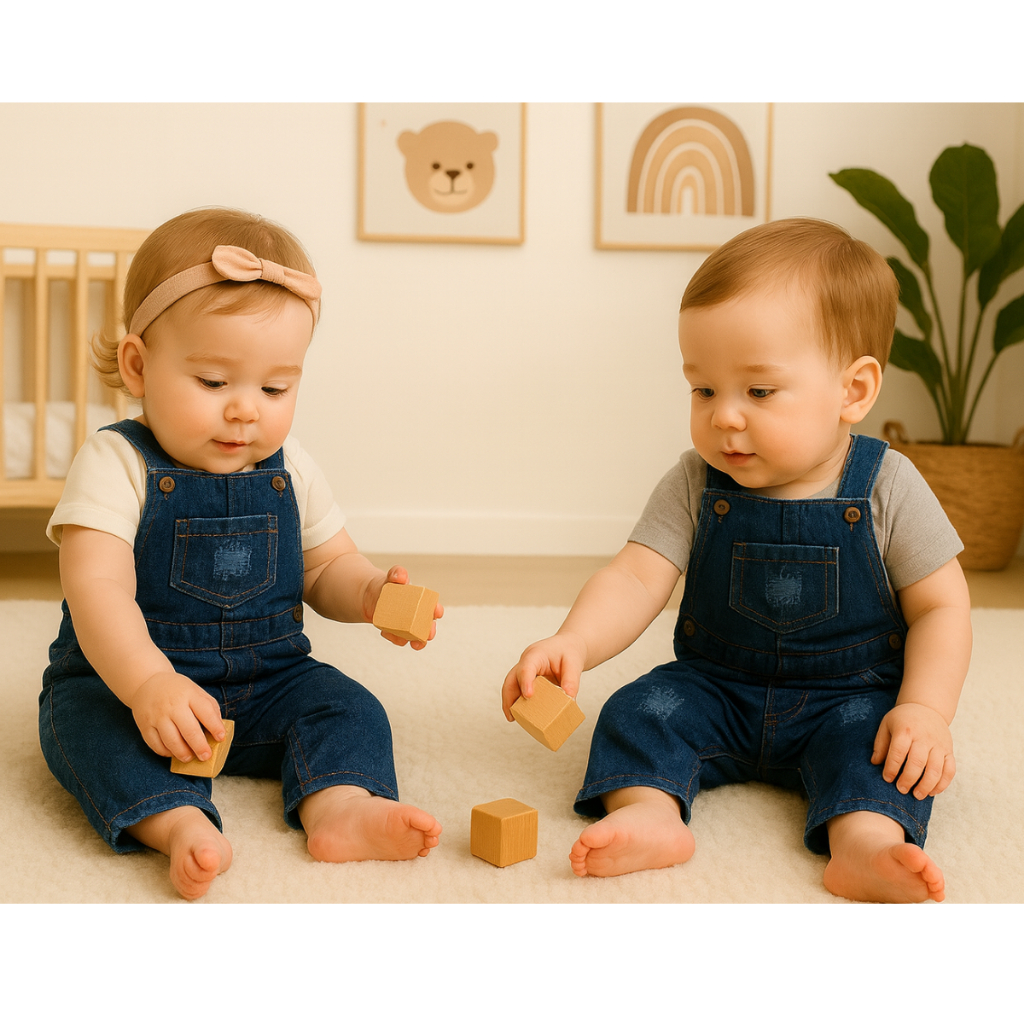 Macacão Jardineira Jeans Confortável Unissex Baby Premium - PB