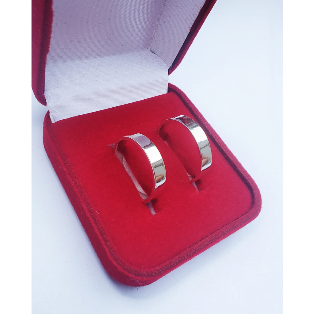 Par de Aliança 4mm Prata 925 Legítima Original + Caixa + Gravação Namoro Compromisso Noivado