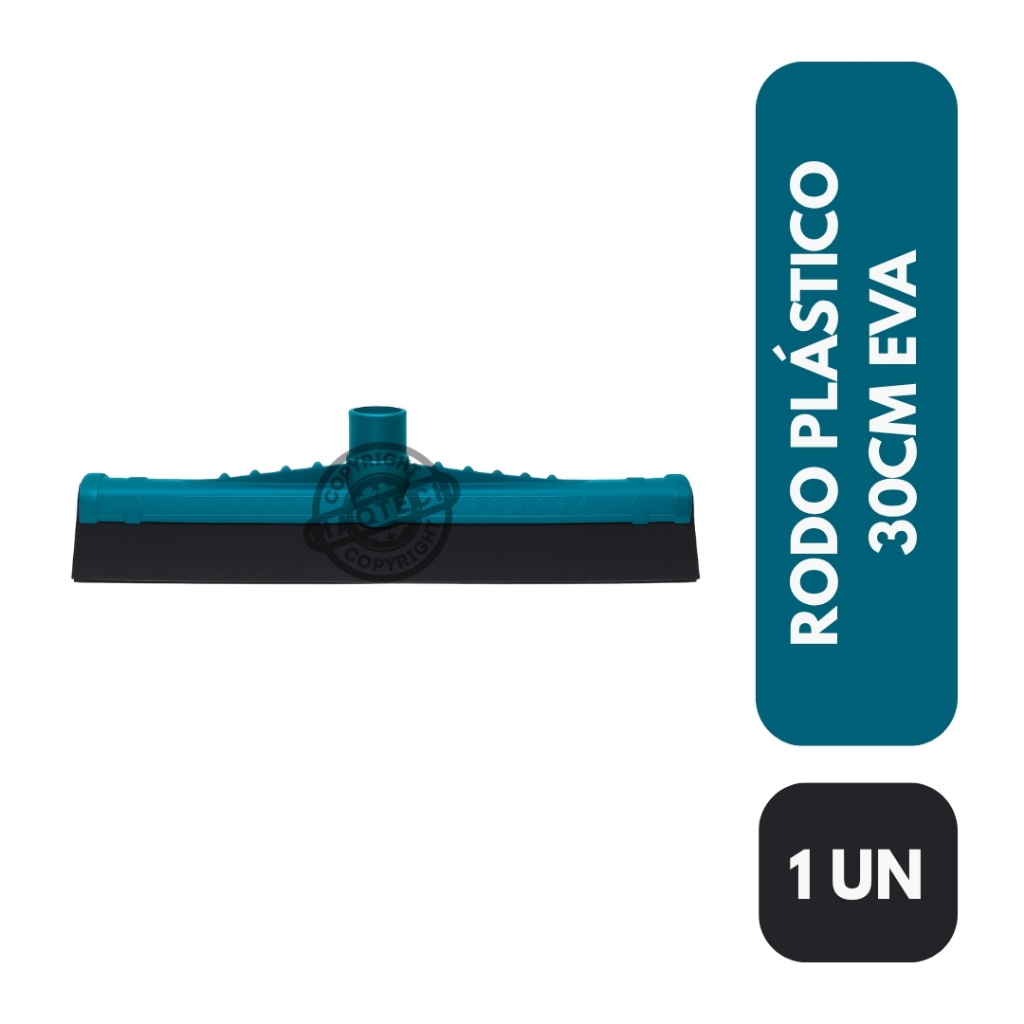 1 Rodo Plástico 30cm EVA Duplo Sem Cabo Limpeza Rápida Piso Molhado Secagem Eficiente Multiuso Casa em Oferta na Shopee