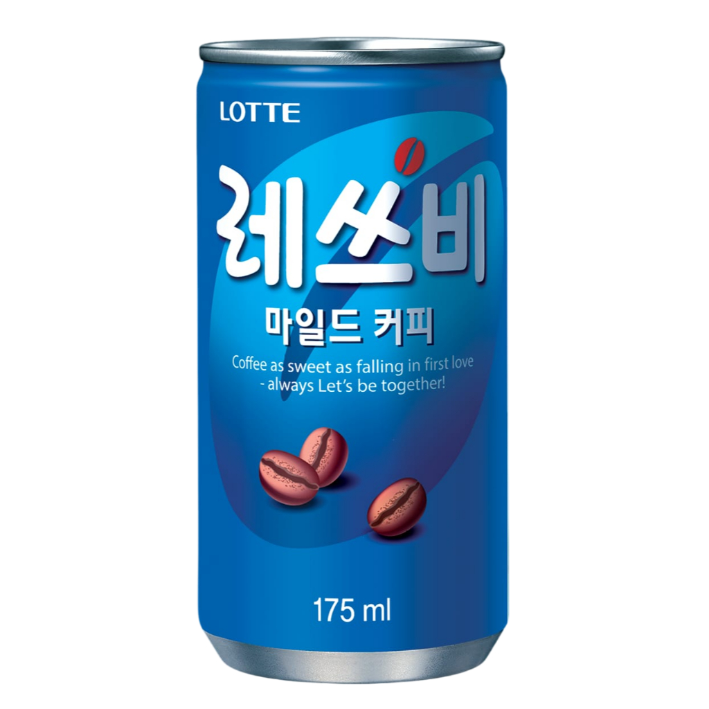 Café Coreano Let's Be Café com Leite Lotte 175ml | Leve, Cremoso e Pronto para Beber | Mimos Korea Design em Oferta na Shopee