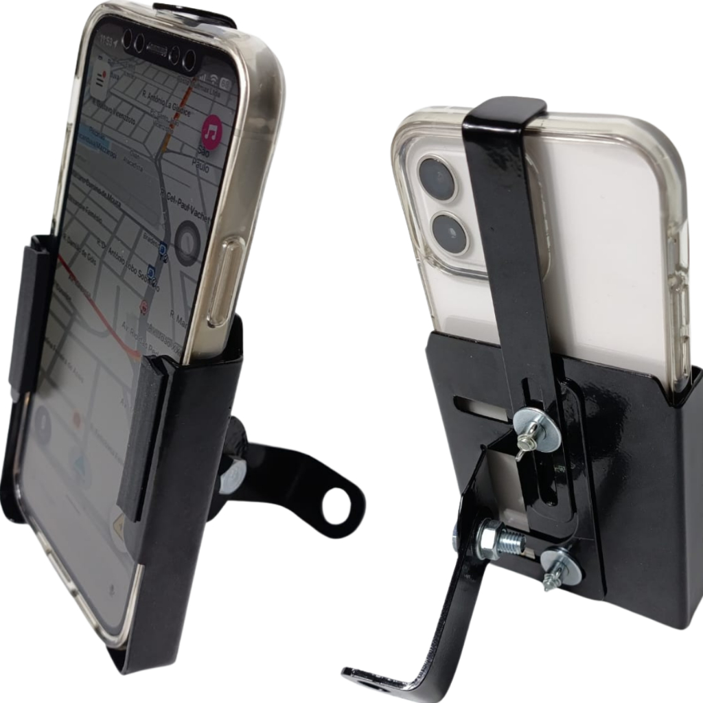 Suporte Celular Articulado Moto de Ferro Resistente Universal