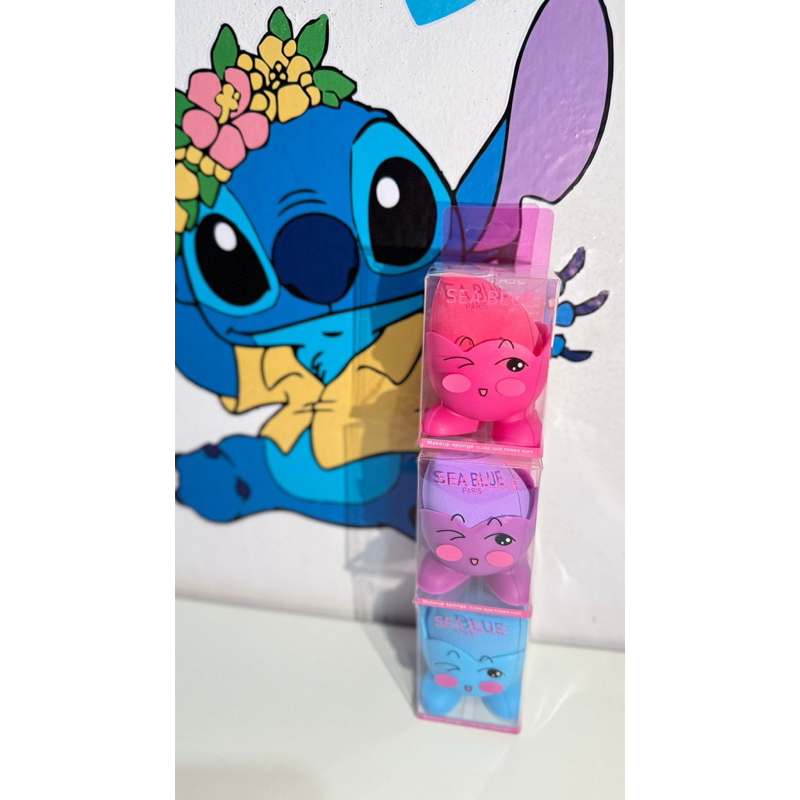 esponja base, pó compacto , corretivo com suporte silicone SUPER FOFO