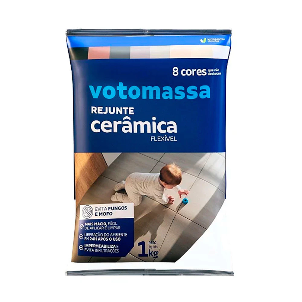 Rejunte Piso Cerâmica Votomassa Flexível 1kg Cores em Oferta na Shopee