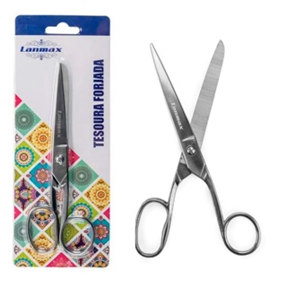 Tesoura de Aço Inox Alfaiate Costura Profissional Forjada Lanmax em Oferta na Shopee