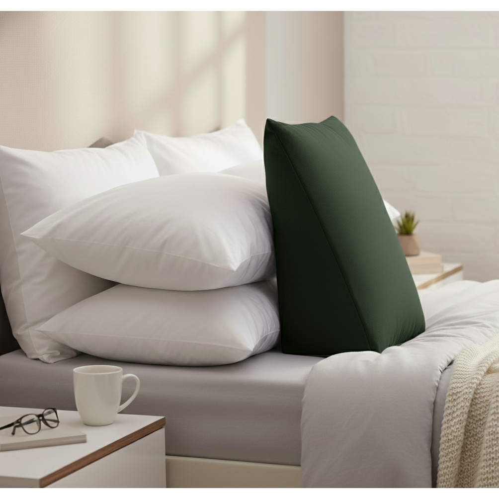 Capa Para Espuma Triangular Rampa Anti Refluxo Suave Encosto Triângular Com Ziper — imagem 2 de 2