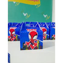 10 Caixinha Personalizada Homem Aranha | Lembrancinha Infantil | Caixa Surpresa com Nome e Idade