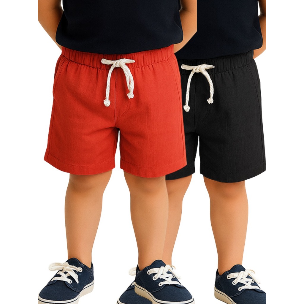 Kit Bermuda Linho Infantil – Estilo e Conforto para Meninos do 4 ao 16