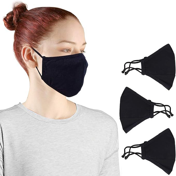 Kit 10 Máscaras de Tecido Lavável com Filtro Reutilizável e Alça Ajustável