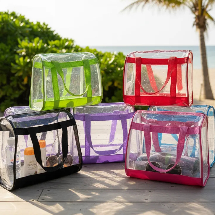 Bolsa Praia Piscina Transparente Passeio Verão Moda feminina em Oferta na Shopee