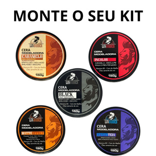 MONTE O SEU KIT Ceras Pastas Modeladoras Capilares  Black, Caramelo, Incolor, Efeito e Matte Effect 150g - LGN Barber em Oferta na Shopee