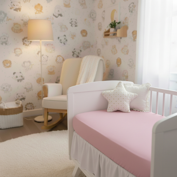 01 Lençol Avulso MINI BERÇO Bebê Pequeno com Elástico 89X38cm Percal 400 fios Super Macio em Oferta na Shopee