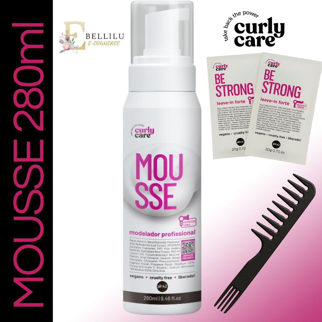 Mousse Modelador Profissional Curly Care 300ml