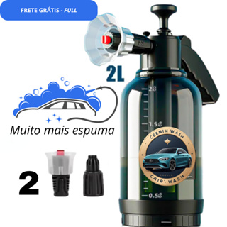 Snow Foam Manual Snowfall Borrifador De Pressão Automotivo Pulverizador 2 Litros Espuma Shampoozeira em Oferta na Shopee