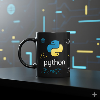 Caneca Dev - Python New - Preta Programador  Presente 325ml Xícara Personalizada Porcelana em Oferta na Shopee