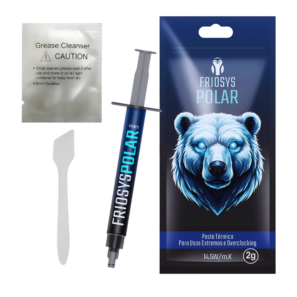 Pasta Térmica Friosys Polar 2g Overclock e Usos Extremos