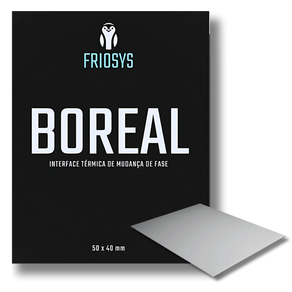 Friosys Boreal Interface Térmica de Mudança de Fase PCM CPU GPU Consoles