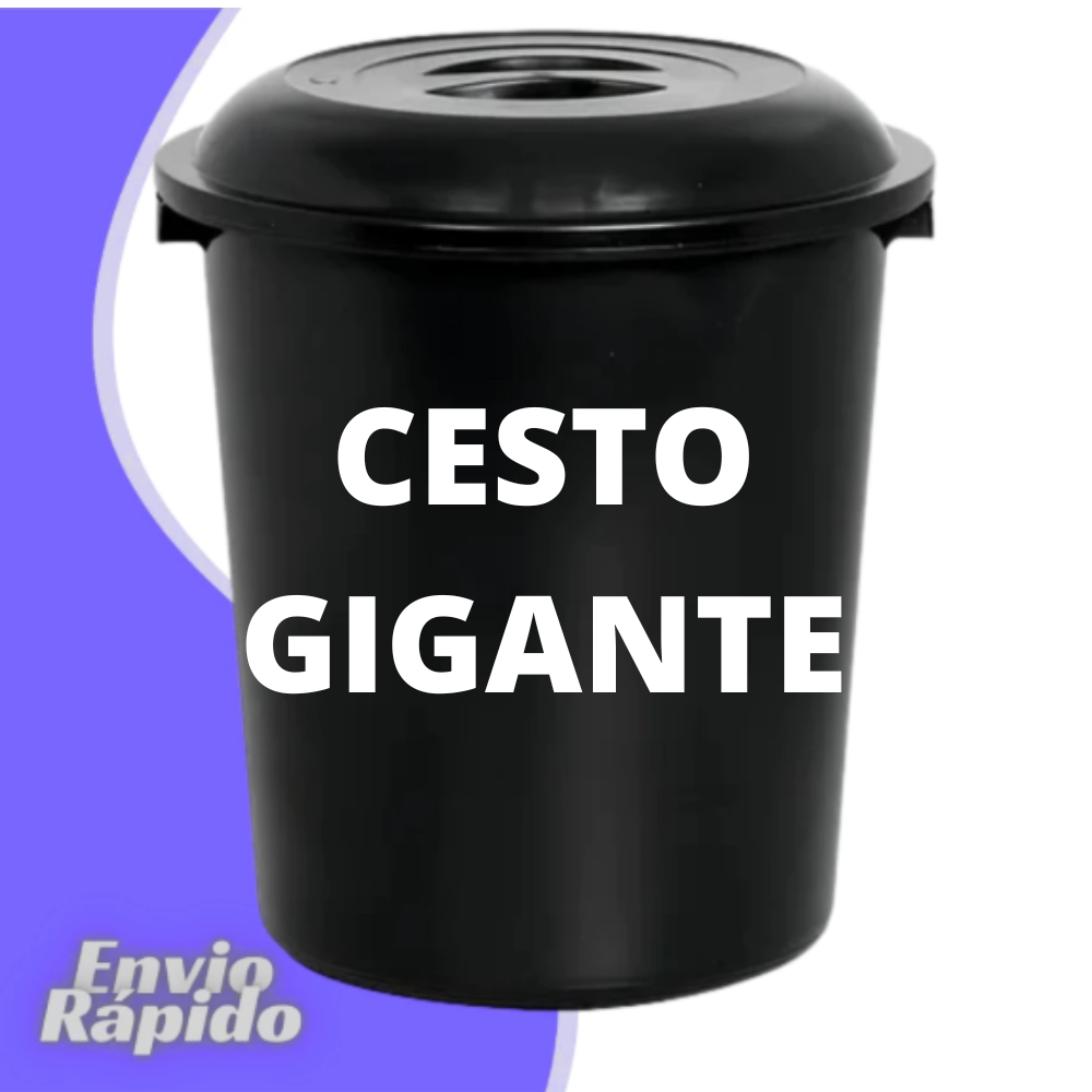 Cesto Fechado Grande Com Tampa de 100 ou 27 Litros Cestao Redondo Plástico Reforçado Multiuso Roupa Lixeira Lixo Grande em Oferta na Shopee