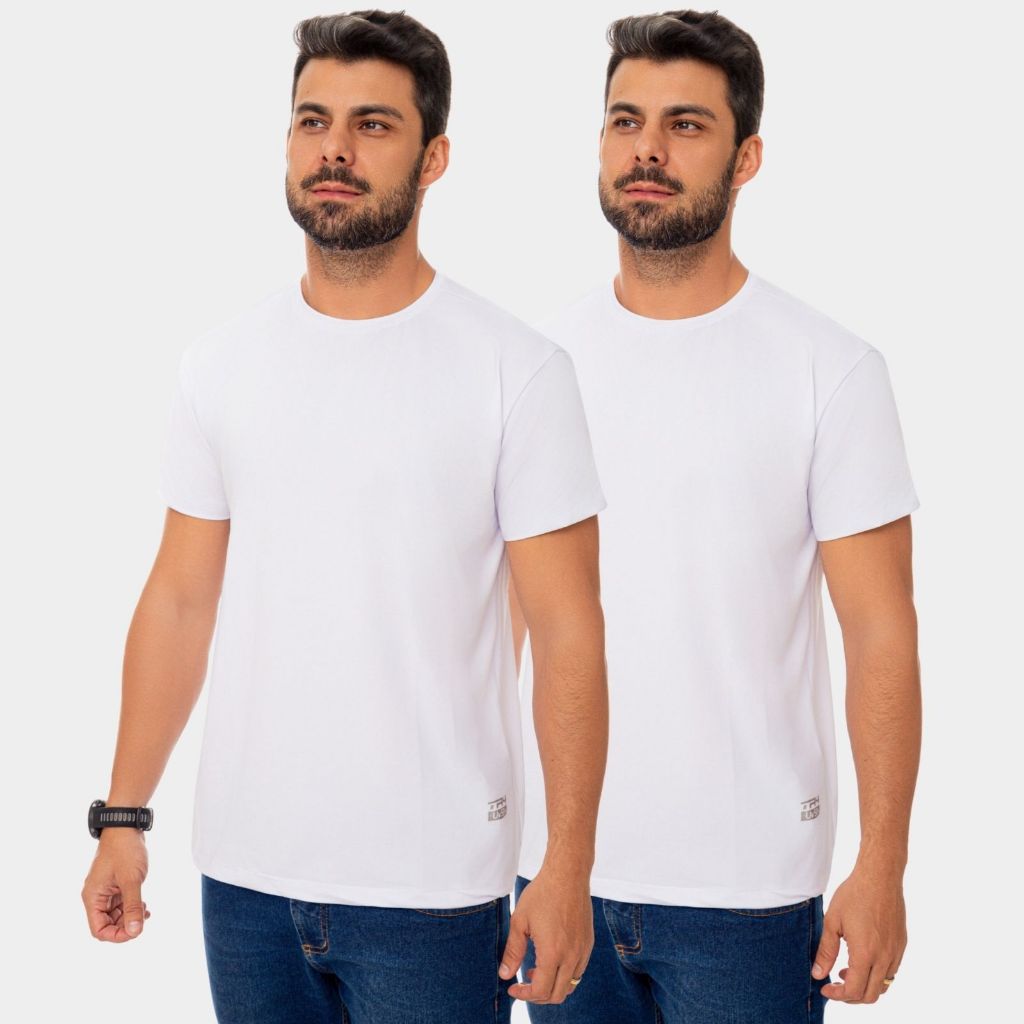 Kit 2 Camisas Masculina Proteção Solar UV Solar Térmica Segunda Pele Verão Praia Piscina