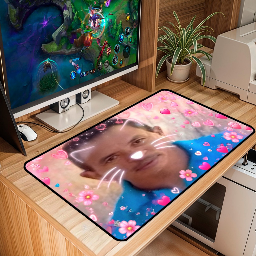 Mouse Pad Grande Gamer Premium Antiderrapante Diversos Tamanhos Tema Artes Zueira Borda Costurada em Oferta na Shopee