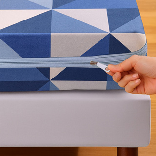 Capa de Colchão Com Zíper Casal Estampada Poliéster em Oferta na Shopee