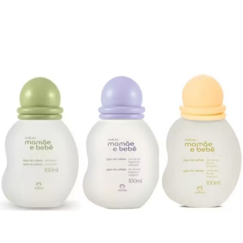 Água De Colônia Sem Álcool Natura Mamãe Bebê 100ml - (Tradicional, Relaxante e Flor de Laranjeira)