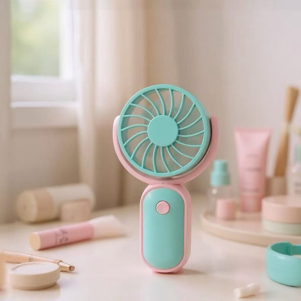 Mini Ventilador Portátil de Mão Bolsa Minimalista com USB