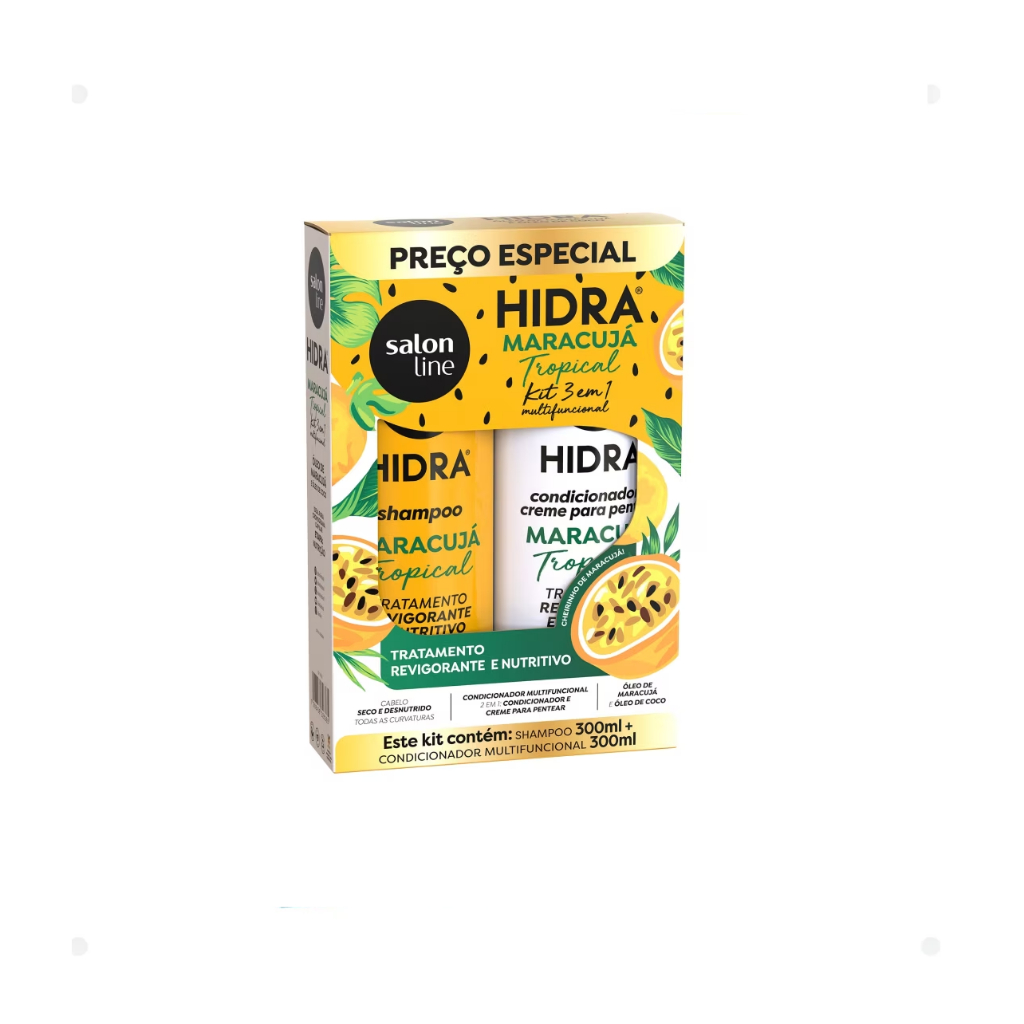 Shampoo e Condicionador Salon LIne Hidra Maracujá Tropical 300ml
