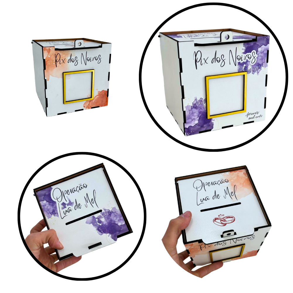 Caixa Pix Operação Lua de Mel Corte da Gravata paraca Casamento Qrcode Pix em Oferta na Shopee