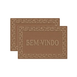 Kit 2 Tapete Capacho Antiderrapante Vinílico Porta Entrada em Oferta na Shopee