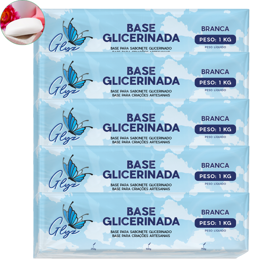 Kit 5 Base para Sabonte Glicerinados Melhor Escolha