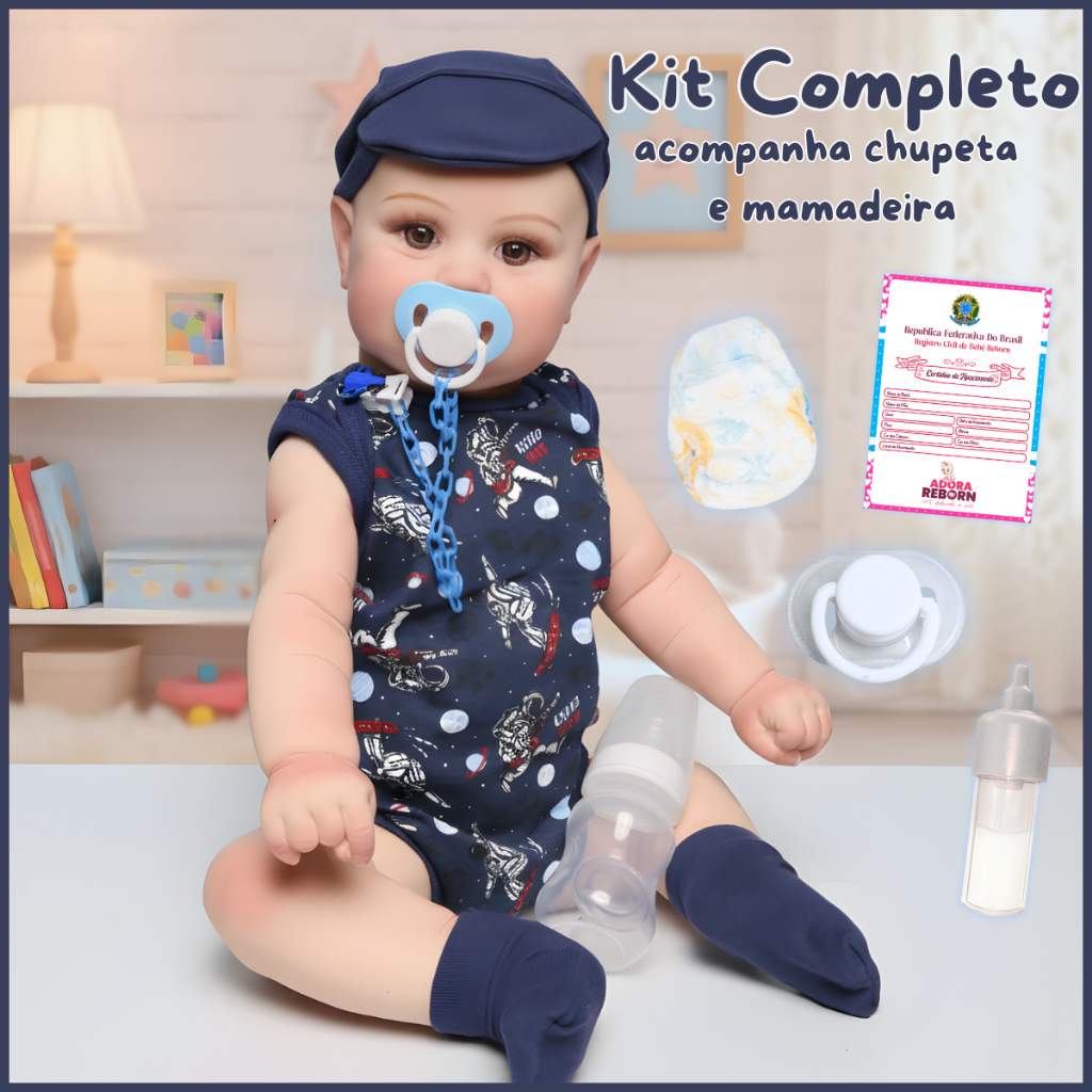Bebê Reborn Boneco Menino Maddie Realista Original Corpinho Em Silicone