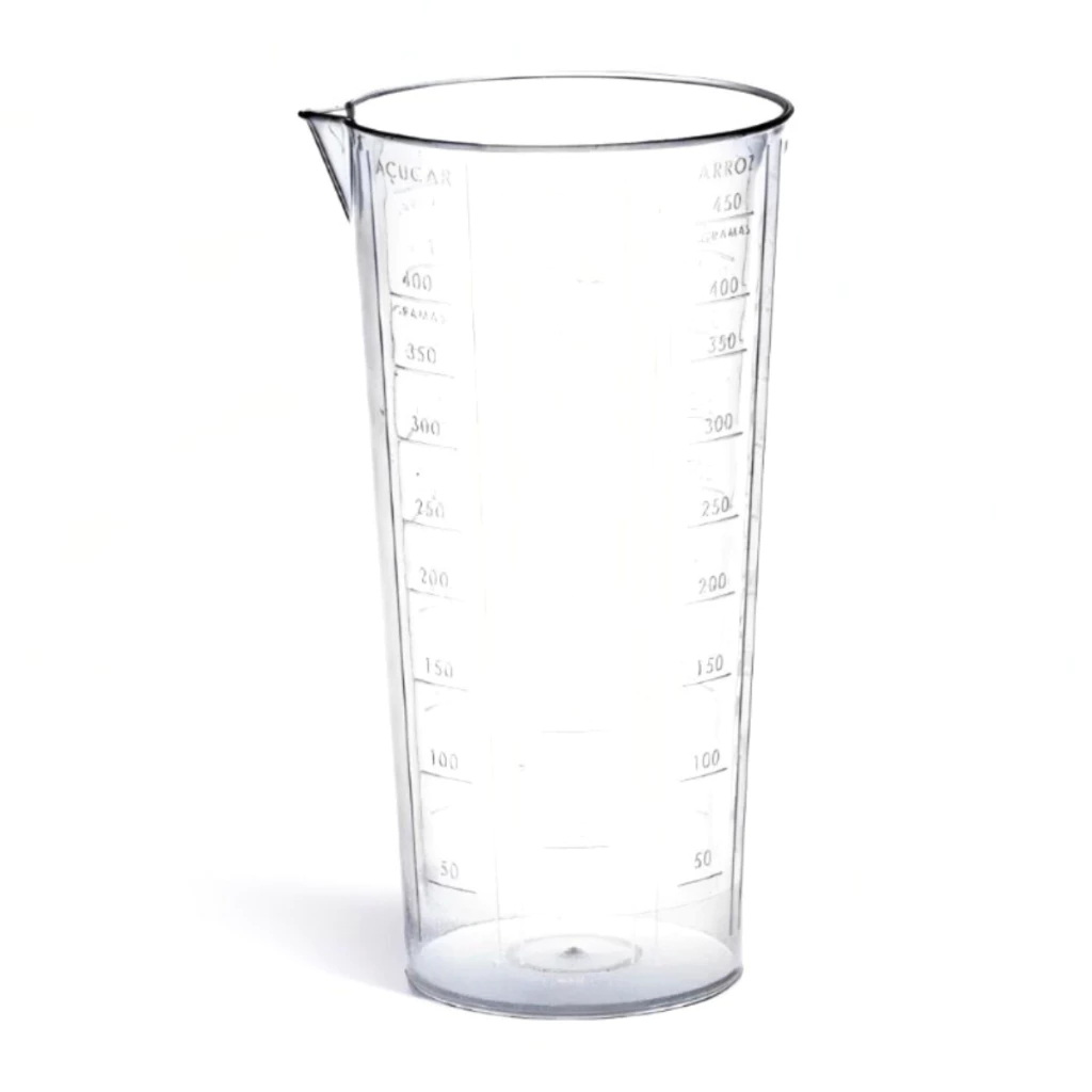 Copo Medidor Graduado de Cozinha 500ml em Relevo com Bico Multiuso Dosador de Plástico com Medida em Oferta na Shopee