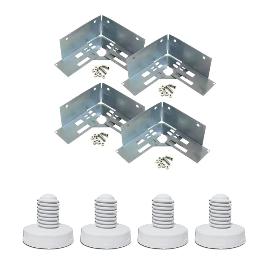 Kit 4 Pé Nivelador Eletrolux + 4 Salva Recupera Conserta Gabinete