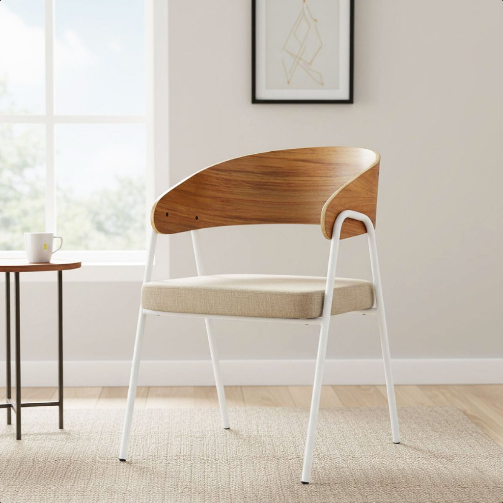 Poltrona Decorativa Aero Cadeira Com Apoio Overseas Sala de Estar Restaurantes Cafés Bares